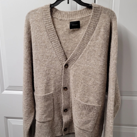 Pacsun Cardigan Sweater Men´s Size: Medium Button Up Wool Blend